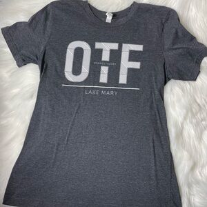 Gray Tee Shirt Orange Theory Fitness